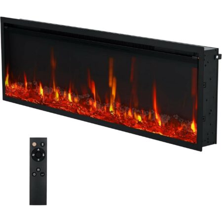 Chimenea Eléctrica De 60 Con 12 Colores