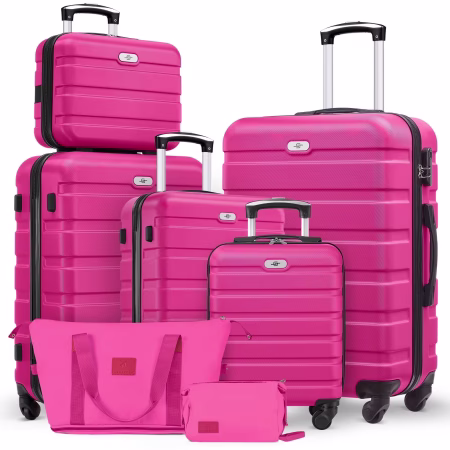 Set 7 Maletas De Viaje Con Ruedas Reforzadas 13/16/20/24/28