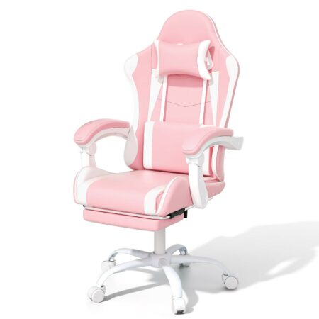 Monibloom Silla De Juegos Con Reposacabezas Y Soporte