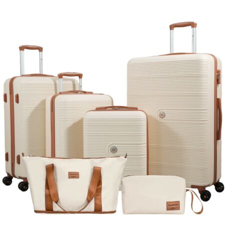 Set De 6 Maletas De Viaje Equipaje Rígida Con Cerradura Tsa