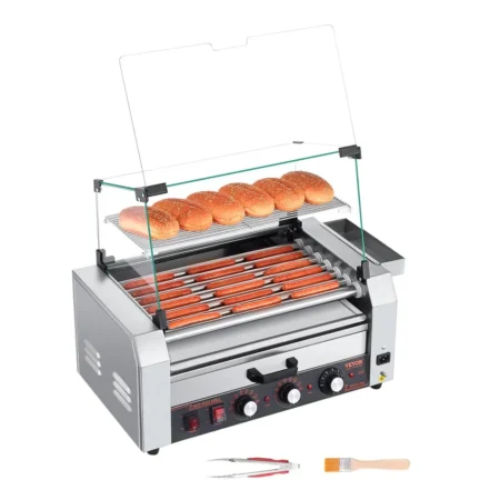 Maquina Parrilla Para Salchichas Hotdog Vitrina 18 Hot Dogs
