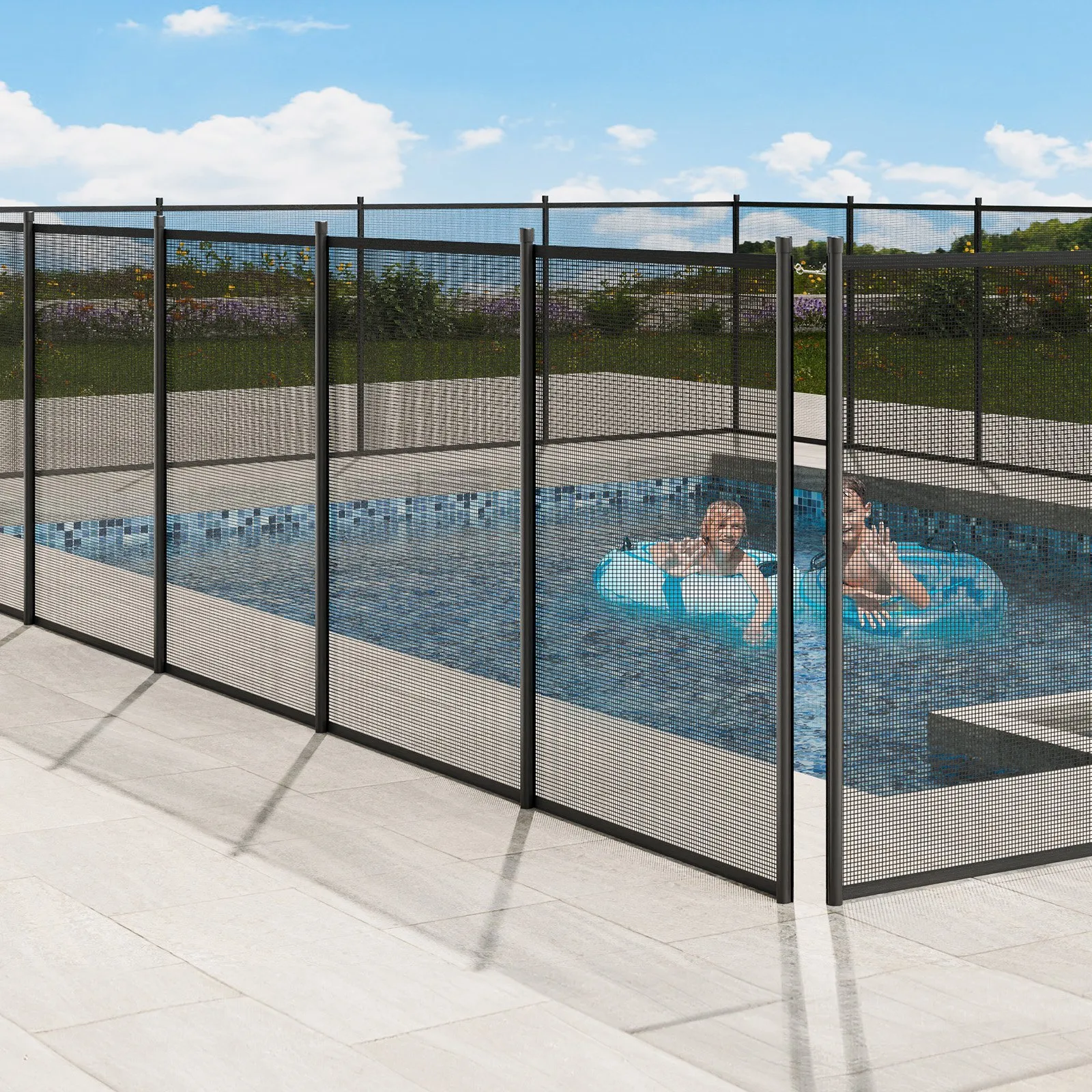 Valla De Piscina Protección Seguridad Niños 1.2 X 14.7m - Image 8