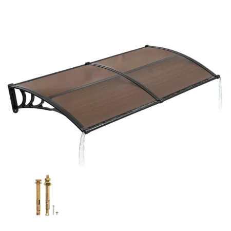 Toldo Para Entrada, 96x198cm, Exterior, Drenaje Y Soporte