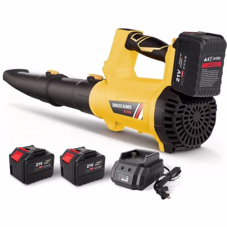 Soplador De Hojas Inalámbrico Con 2 Bateria 6.0ah Y Cargador