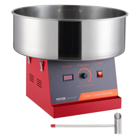 Máquina De Algodón De Azúcar Eléctrica Comercial 1000w Roja