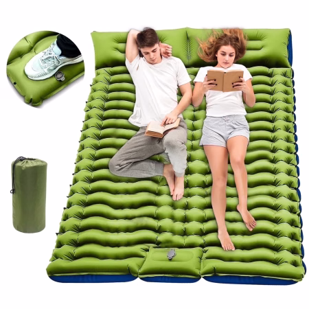 Almohadilla Colchoneta Para Dormir Doble Autoinflable 4 PuLG