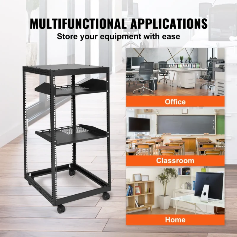 Marco Rack Rack De Servidor De Marco Abierto De 20u Ajustable – Industrial Home T